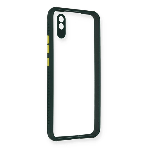 Newface Xiaomi Redmi 9A Klf Miami effaf Silikon - Koyu Yeil