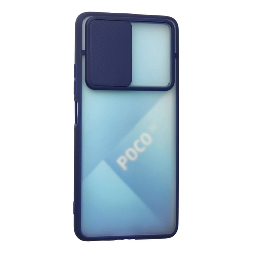 Newface Xiaomi Poco F3 Klf Palm Buzlu Kamera Srgl Silikon - Lacivert