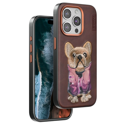 Venco iPhone 11 Cute Desenli Kapak - Koyu Kahve