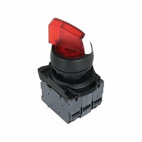 ISP-AK134B5 24V Krmz Ikl Mandal Buton 1-0-2