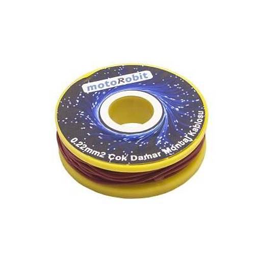 0.22 mm2 Krmz ok Damar Montaj Kablosu - 10 Metre
