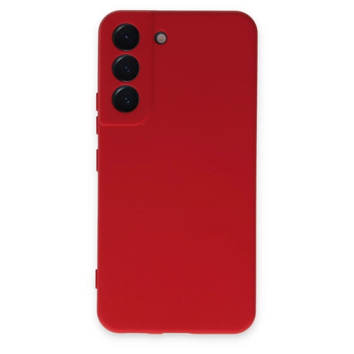 Newface Samsung Galaxy S22 Klf Nano ii Kadife Silikon - Krmz