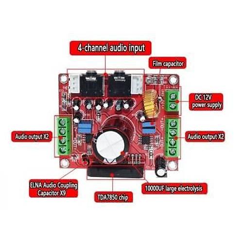 TDA7850 4X50W Amplifikatr Modl