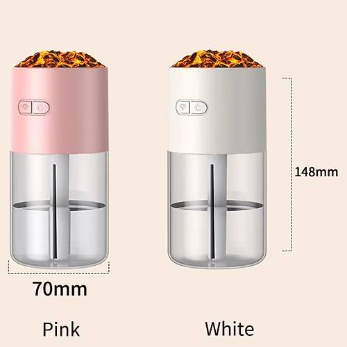 Divex Yanarda Grnml Hava Nemlendirici Volcano Humidifier Pembe H-42