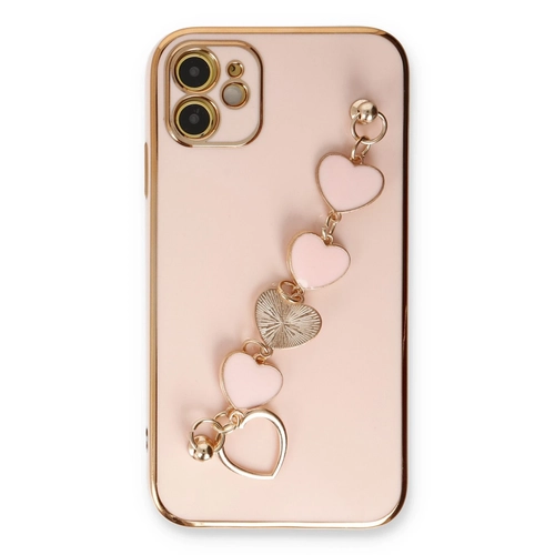 Newface iPhone 12 Kılıf Esila Silikon - Pudra