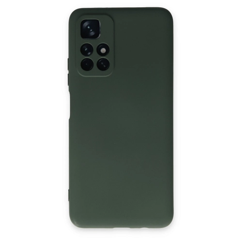 Newface Xiaomi Redmi Note 11T Klf Nano ii Kadife Silikon - Koyu Yeil