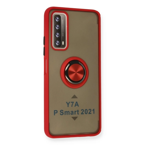 Newface Huawei P Smart 2021 Klf Montreal Yzkl Silikon Kapak - Krmz