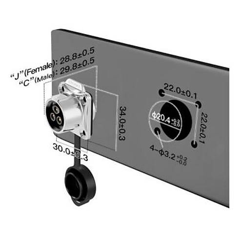 LP-20-J03SX-03-401A 3-Pin Su Ge�irmez Konnekt�r - Di�i