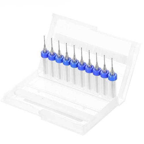 0.7mm PCB Matkap Ucu Seti - 10 Adet (Kutulu)