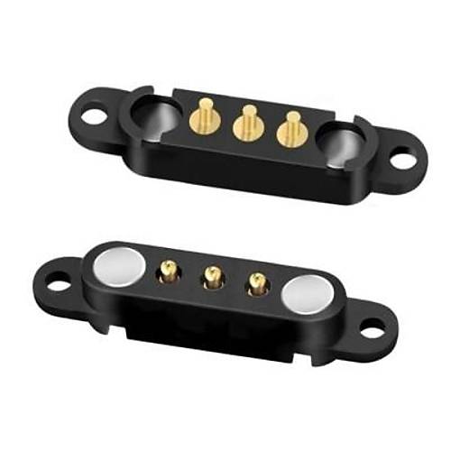 LK-3PIN-2080404 3-Pin 2.54mm Pogo Pin Manyetik Konnektr Takm - Kulakl