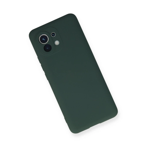 Newface Xiaomi Mi 11 Klf Nano ii Kadife Silikon - Koyu Yeil