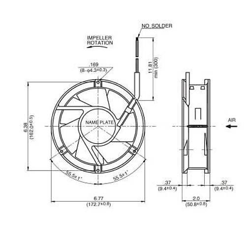 NMB Fan 24V 172x50mm - 17250VA-24Q