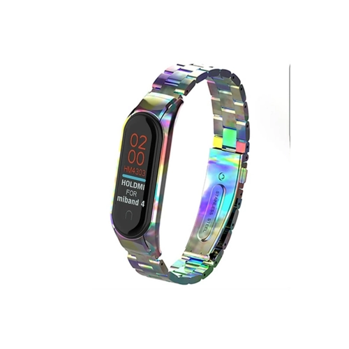Newface Xiaomi Mi Band 4 Metal Baklal Kordon - Rainbow