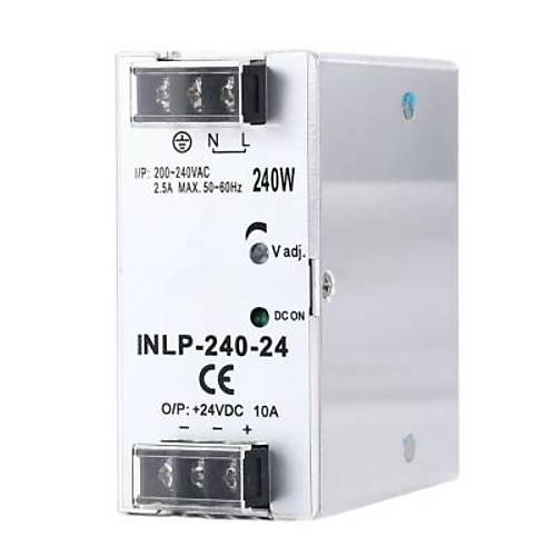 INLP-240-24 - 240W 24VDC 10A Raya Montajl G Kayna