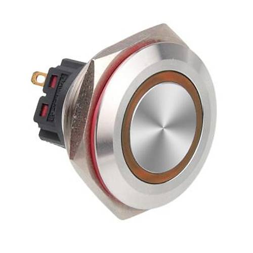 28B-P1Z-E 28mm Dz Anahtarl Ikl Metal Buton - Sar