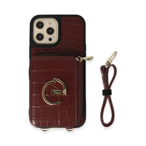Joko iPhone 12 Pro Klf Ermes Kapak - Bordo
