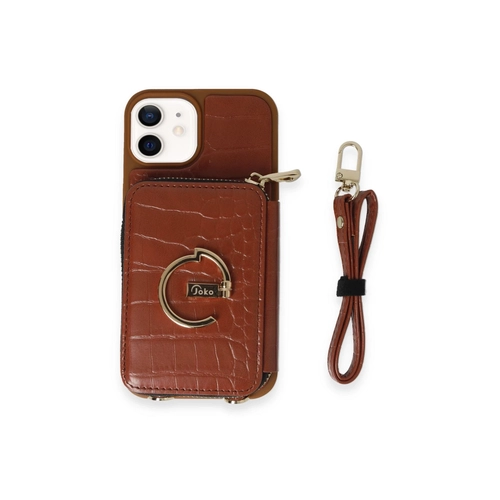 Joko iPhone 11 Klf Ermes Kapak - Kahverengi