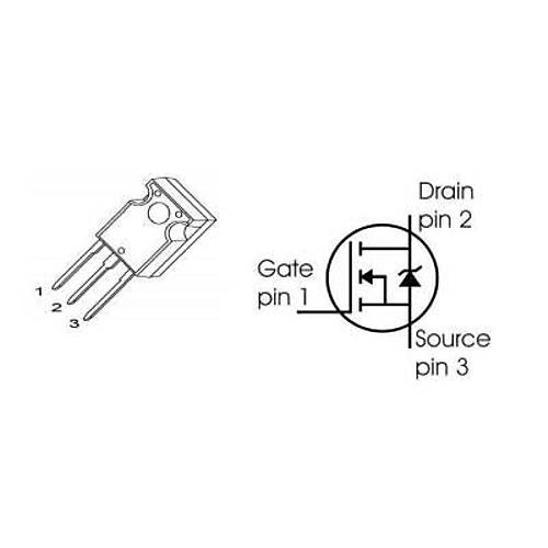 SPW17N80 - 800V 17A Mosfet - TO247
