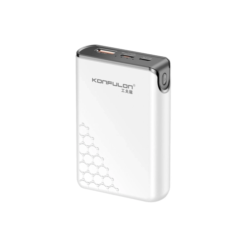 Konfulon A6Q 22.5W Usb 3.0 ve 20W Type-C kl 10.000 mAh PD Powerbank - Beyaz