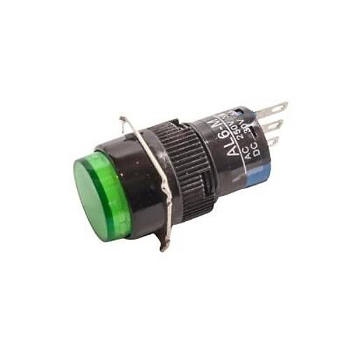AL6-M 16mm 30V Yeil Yayl Buton