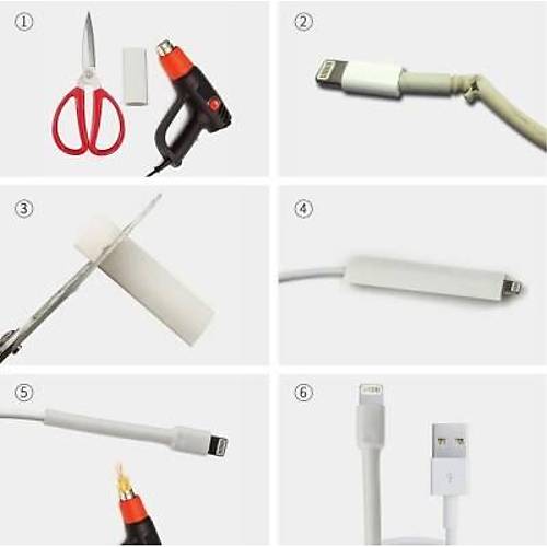 20 Para Iphone/Android Kablosu Koruyucu Makaron Seti