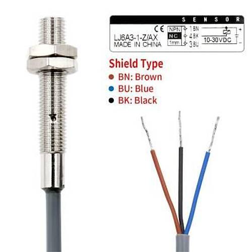 LJ6A3-1-Z/AX 6-36V 1mm NPN NC Endktif Mesafe Sensr