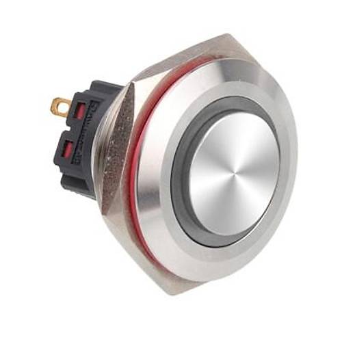 28B-G1-E 28mm kk Yayl Ikl Metal Buton - Beyaz