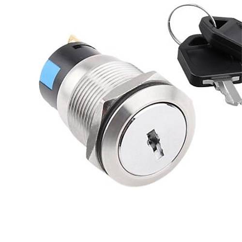 19Y-P1 19mm Anahtarl Mandal Buton 1NO+1NC