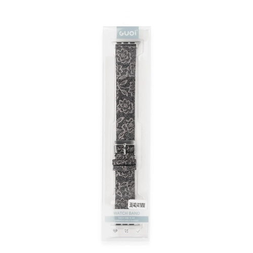 Newface Apple Watch 38mm Creeper Desenli Kordon - Kahverengi