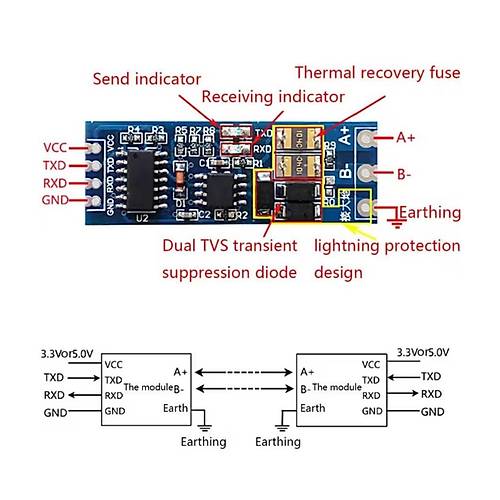 RS485 - TTL UART Dntrc