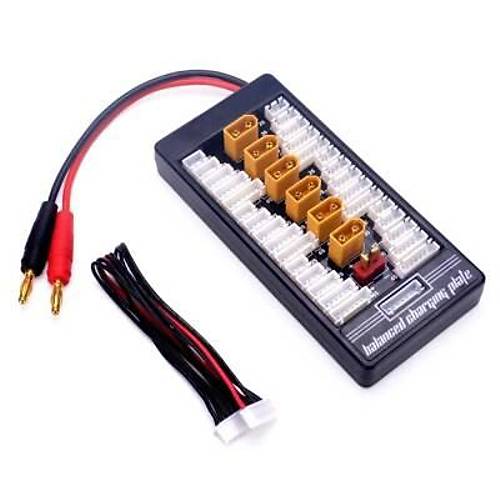 XT60 LiPo Paralel Şarj Kartı (Banana Beslemeli)
