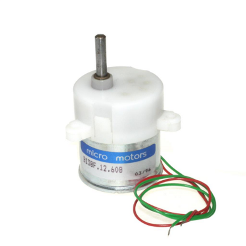 DC Eksantrik Mikro Motor 12V 60RPM Plastik Dili 33mm B138F.12.608