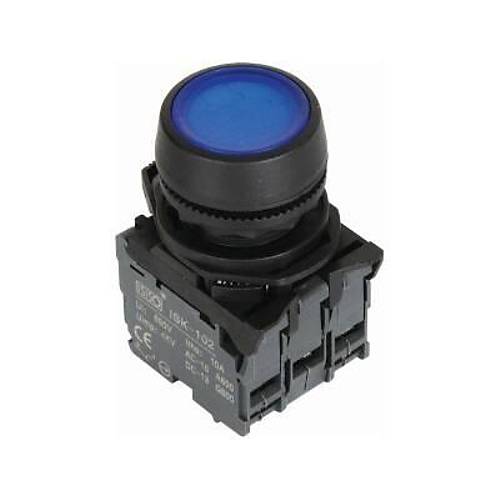 ISP-AW36M5 220V Led Ikl Yayl Buton - Mavi