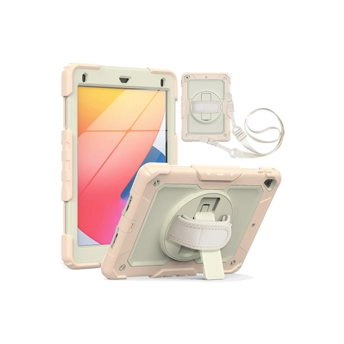 Newface iPad 5 Air 9.7 Klf Strap New Tablet Kapak - Pembe