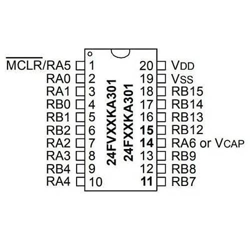 PIC24FV32KA301-I/P PDIP-20 32MHz Mikrodenetleyici