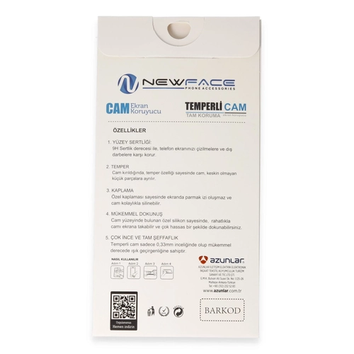 Newface Samsung Galaxy A35 5G 3D Antistatik Cam Ekran Koruyucu