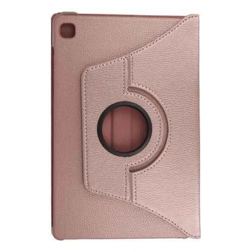 Newface Samsung Galaxy P610 Tab S6 Lite 10.4 Klf 360 Tablet Deri Klf - Rose Gold