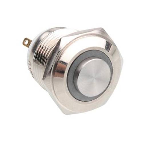 16H-G1-E 16mm kk Yayl Ikl Metal Buton - Beyaz