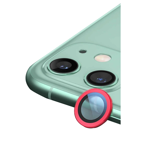 Newface iPhone 12 Raze Metal Kamera Lens - Krmz