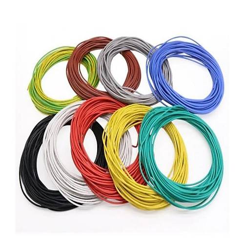 Tek Damarl Montaj Kablosu 24AWG Mavi 1M