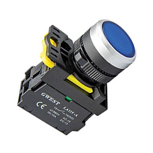 Gwest A5-21D-110 22mm Mavi Led Ikl Yayl Start Buton 110V 1NO