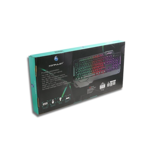 Konfulon MK80 RGB Ikl Trke Q Kablolu Mekanik Hisli Klavye
