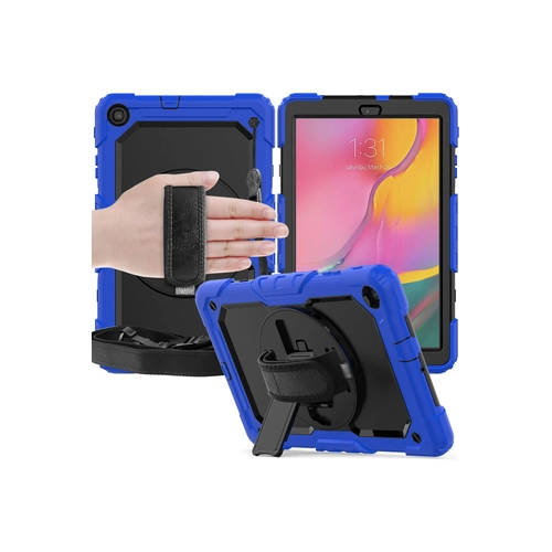 Newface Samsung Galaxy T510 Tab A 10.1 Klf Pars Tablet Kapak - Mavi