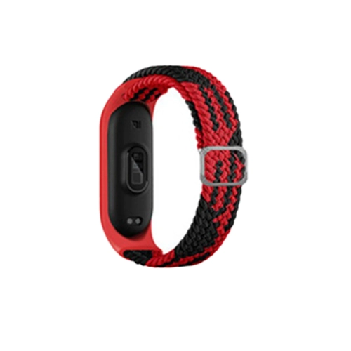 Newface Xiaomi Mi Band 6 Star Kordon - Krmz-Siyah