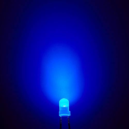 3mm Led Mavi Diyot  Diffused 1 Adet