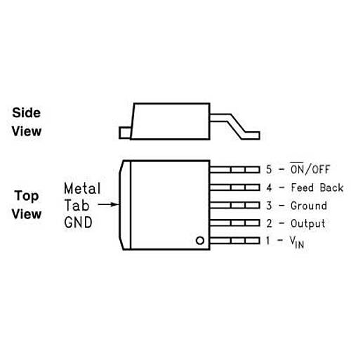 LM2596S-5V SMD DPAK-2 Voltaj Regülatörü