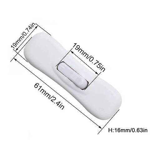 IC-192E Arapuar Anahtar Gece Lambas Anahtar Beyaz