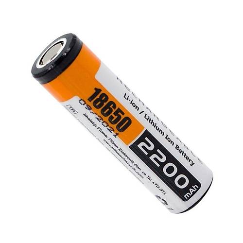Orion 18650 3.7V 2200mAh arj Edilebilir Li-ion Pil