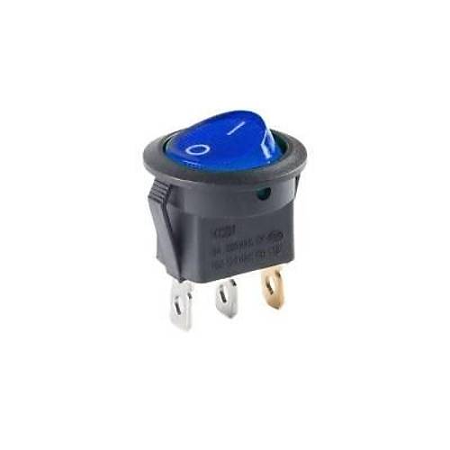 KCD1 Siyah Mavi Ikl On/Off Anahtar 3 Pin