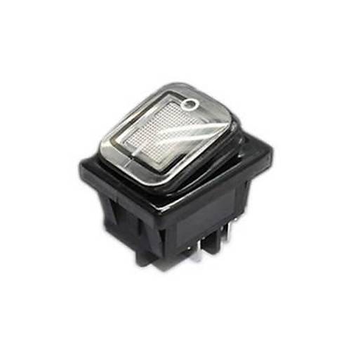 KCD4 Su Geirmez 30A Beyaz Led Ikl ON-OFF Anahtar 4 Pin